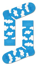 Happy socks Strømper Cloudy Sock Blå Mønster bomuld Str 41/46