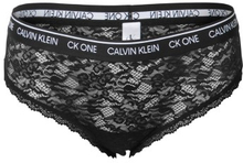 Calvin Klein Trusser CK One Lace Curve Bikini Sort polyamid X-Large Dame