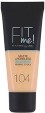 Maybelline Fit Me Matte + Poreless - 104 Soft Ivory 30 ml