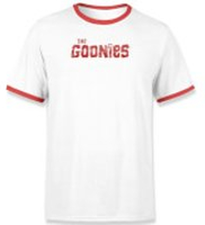 The Goonies Chunk Retro Unisex T-Shirt - White / Red Ringer - M