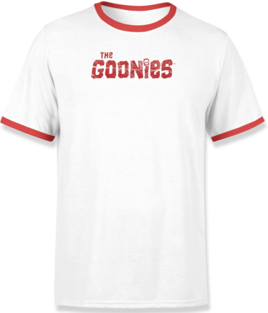 The Goonies Chunk Retro Unisex T-Shirt - Weiß / Rot Ringer - XL