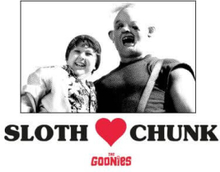 The Goonies Sloth Love Chunk Herren T-Shirt - Weiß - XS