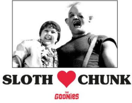 The Goonies Sloth Love Chunk Women's T-Shirt - White - XL - White