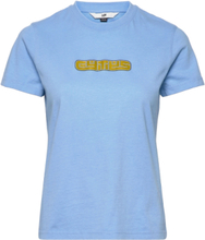 Eden Pale Blue Logo Tops T-shirts Short-sleeved Blue EYTYS