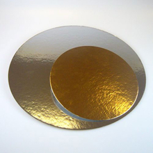 Tårtbricka 3-pack, Ø20 cm guld/silver - FunCakes