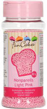 Strössel Sockerpärlor mini, rosa - FunCakes
