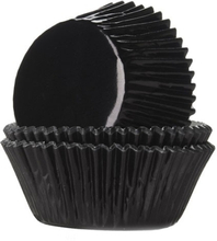 Muffinsform svart folie, 24-pack - House of Marie
