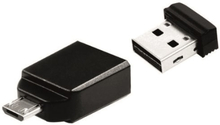 Verbatim StorenGo Nano USB Drive 16GB + OTG sovitin