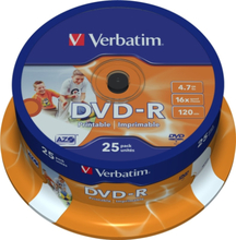 Verbatim DVD-R, 16x, 4,7 GB/120 min, 25-pakkaus, spindle, AZO