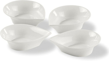Droppformade skålar 4-pack, 13 cm, vit - Blomsterbergs