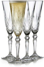 Lyngby Krystal Melodia Champagneglas 4 st