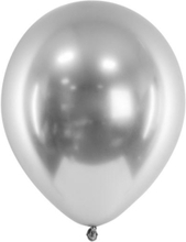 Ballonger Metallic Silver, 50-pack - PartyDeco