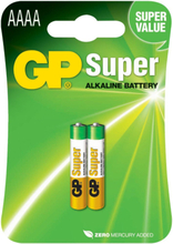 Engångsbatteri GP Super AAAA / LR61 - 2-pack
