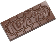 Pralinform chokladkaka - I Love You - Chocolate World
