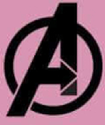 Avengers Logo Unisex T-Shirt - Pink Acid Wash - L - Pink Acid Wash