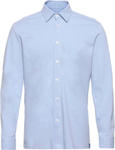 Hemmo Organic Cotton Jersey Shirt Skjorte Uformell Blå FRENN*Betinget Tilbud