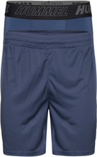 Hmlte Topaz 2-Pack Shorts Set Shorts Sport Shorts Blå Hummel*Betinget Tilbud