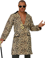 Leopardmønstret Pimp Kostymejakke til Mann