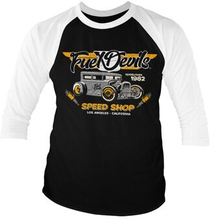 Fuel Devils - LA Speed Shop Baseball 3/4 Sleeve Tee, Long Sleeve T-Shirt