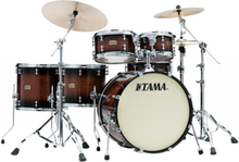 Tama S.L.P. Drumkit Dynamic Kapur - LKP52HTS-GKP, lackerat i Gloss Black Kapur Burst finish.