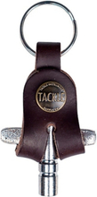 Tackle Leather Drum Key - trumnyckel med läderfodral (Mahogny)