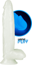LoveToy: Lumino Play, Självlysande Dildo, 26 cm