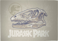 Decorsome x Jurassic Park Evergreen Fossil Head Woven Rug - Large
