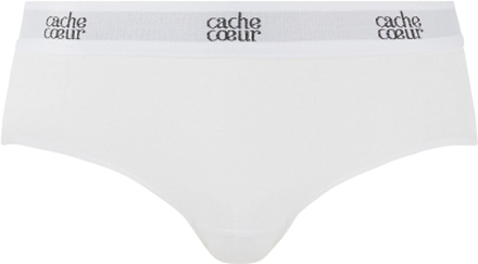 Cache Coeur Life - Maternity low waist brief- trusser- White