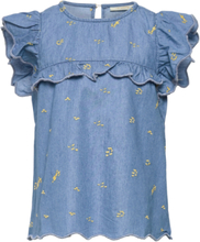Sgflorin Chambray Top Tops Blouses & Tunics Blue Soft Gallery
