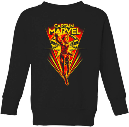 Captain Marvel Freefall Kids' Sweatshirt - Black - 11-12 Jahre