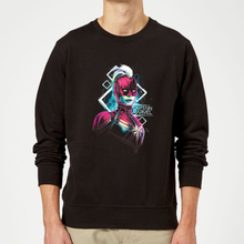 Captain Marvel Neon Warrior Sweatshirt - Black - S
