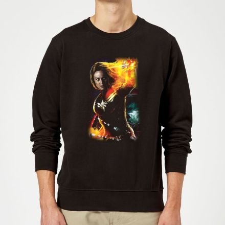 Captain Marvel Galactic Shine Sweatshirt - Black - XXL