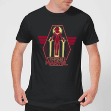 Captain Marvel Flying Warrior Men's T-Shirt - Black - S
