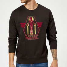 Captain Marvel Flying Warrior Sweatshirt - Black - S