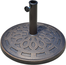 Base per ombrellone in resina diametro 48,5cm per pali 38-48mm colore bronzo