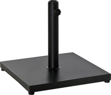 Base per ombrellone quadrata 45x45cm per pali da 3-3.8cm colore nero