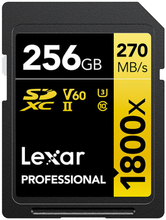 Lexar 256GB Pro 1800X SDXC UHS-II U3 (V60) R270/W180, Lexar