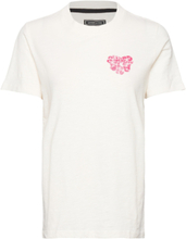 "Vintage Peace & Love Tee Tops T-shirts & Tops Short-sleeved Beige Superdry"