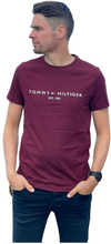 Burgunder Tommy Hilfiger Tommy Logo Tee T-Skjorte