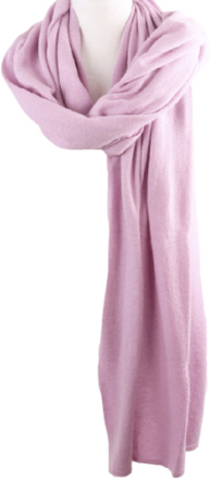 Kasjmier-blend sjaal/omslagdoek in lila