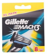 Barbering Blade Refill Mach 3 Gillette (8 uds)