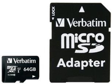 Verbatim microSD Premium 128GB + SD adapter