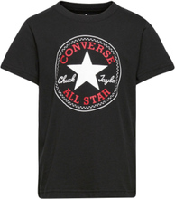Cnvb Chuck Patch Tee T-shirts Short-sleeved Svart Converse*Betinget Tilbud