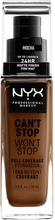 NYX Professional Makeup Can't Stop Won't Stop Foundation Mocha - 30 ml
