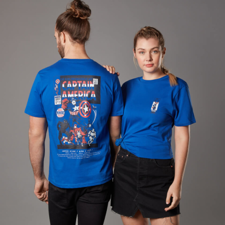Marvel Captain America Issue 1 Unisex T-Shirt - Royal Blue - XXL - royal blue