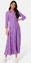 Y.A.S Savanna Long Shirt Dress Orchid Stripes:ASTER XS