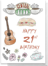 Friends Birthday 21st Greetings Card - Standard Card