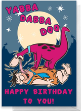 Flintstones Happy Birthday Greetings Card - Standard Card