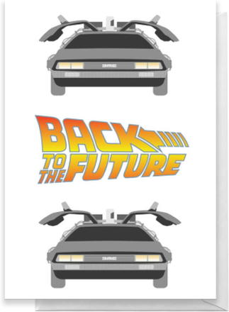 Back To The Future DeLorean Greetings Card - Standard Card