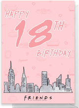 Friends Birthday 18th Greetings Card - Standard Card